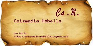 Csizmadia Mabella névjegykártya